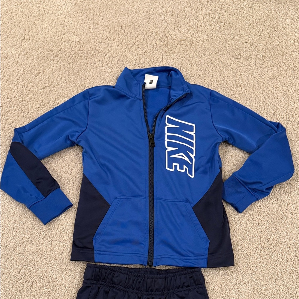 Nike Royal Blue and Navy Tracksuit, kids size 7 - Picture 2 of 6